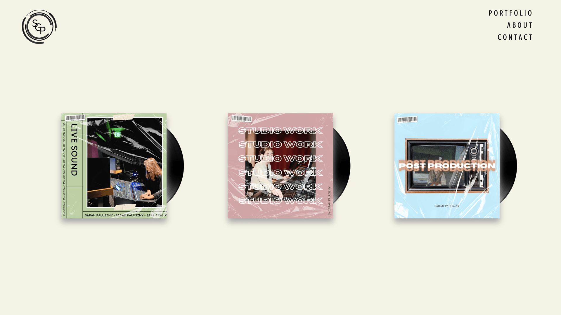 Audio Portfolio Website