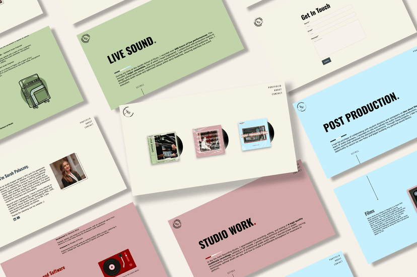 Audio Portfolio Website